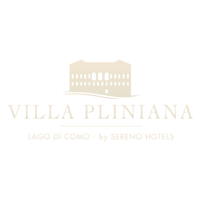 Sereno Hotels - Villa Pliniana logo as featured on the Do Not Disturb guest list